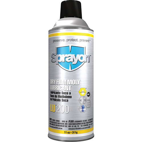 LU200 Dry Film Moly Lubcricant, Aerosol Can FMT Sales Ltd