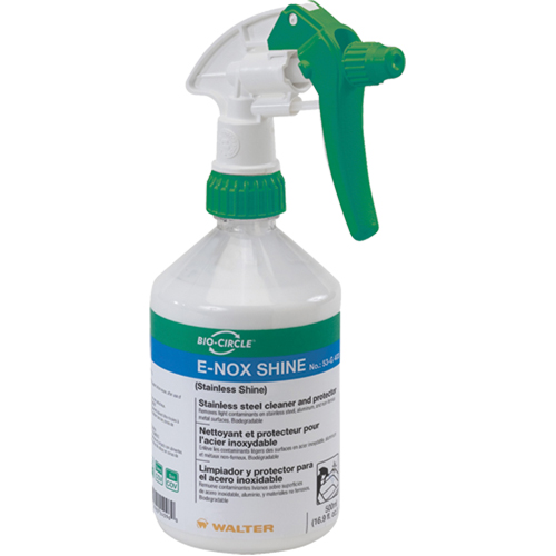 E-Nox Shine Stainless Steel Cleaner & Protector, 500 ml, Trigger Bottle FMT Sales Ltd