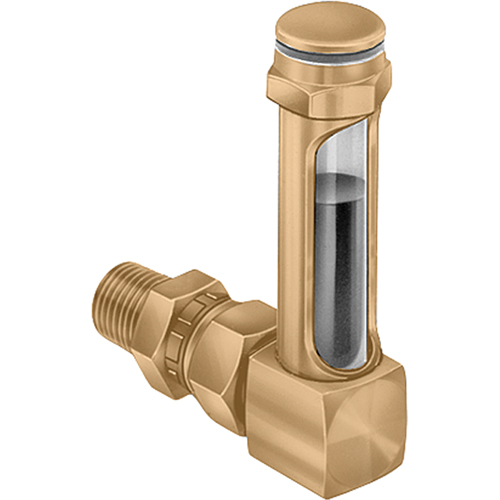 Indicateurs de niveau &agrave; liquide en laiton - Raccords universels, Filet&eacute;, 8-11/16" lo, 225°F (107,22° C) FMT Sales Ltd