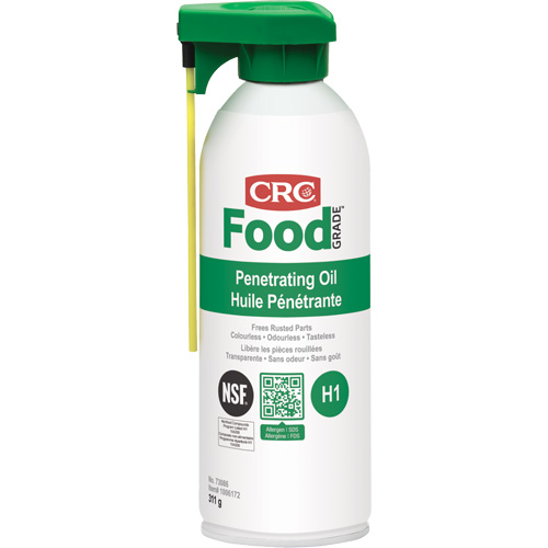 Huile p&eacute;n&eacute;trante pour usine alimentaire, Canette a&eacute;rosol, 312 g FMT Sales Ltd