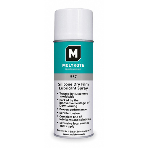 Film lubrifiant sec au silicone Molykote 557, Canette a&eacute;rosol FMT Sales Ltd