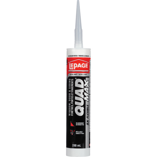 Quad&reg; Max Siding & Window Sealant, 280 ml, Tube, Grey FMT Sales Ltd