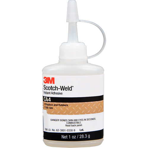 Scotch-Weld Instant Adhesive CA4, Clear, Bottle, 1 oz. FMT Sales Ltd