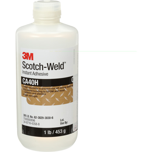 Scotch-Weld Instant Adhesive, Clear, Bottle, 1 lbs. FMT Sales Ltd