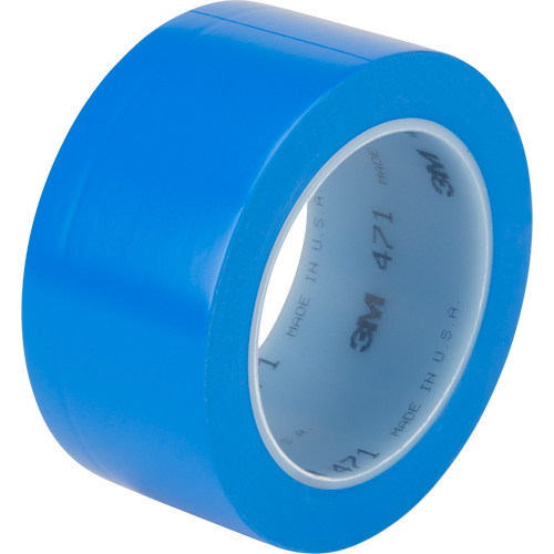 471 Vinyl Tape, 50.8 mm (2") W x 32.9 m (108') L, 5.3 mils, Blue FMT Sales Ltd