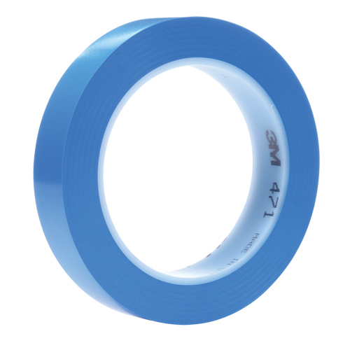 Ruban en vinyle 471, 19 mm (3/4") la x 32,9 m (108') lo, 5,3 mils, Bleu FMT Sales Ltd