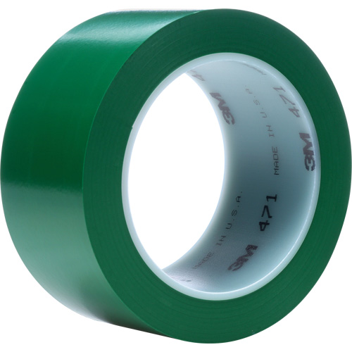 471 Vinyl Tape, 76 mm (3") W x 32.9 m (108') L, 5.3 mils, Green FMT Sales Ltd