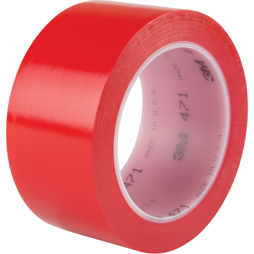 Ruban en vinyle 471, 50,8 mm (2") la x 32,9 m (108') lo, 5,3 mils, Rouge FMT Sales Ltd