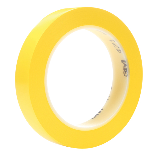 Ruban en vinyle 471, 19 mm (3/4") la x 32,9 m (108') lo, 5,3 mils, Jaune FMT Sales Ltd