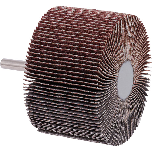 Mounted Flap Wheel, A80 Grit, 3" x 2" x 1/4" FMT Sales Ltd