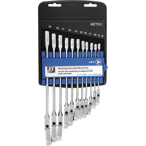 RCWS-11FM Metric Flex Head Ratchet Combination Wrench Set FMT Sales Ltd