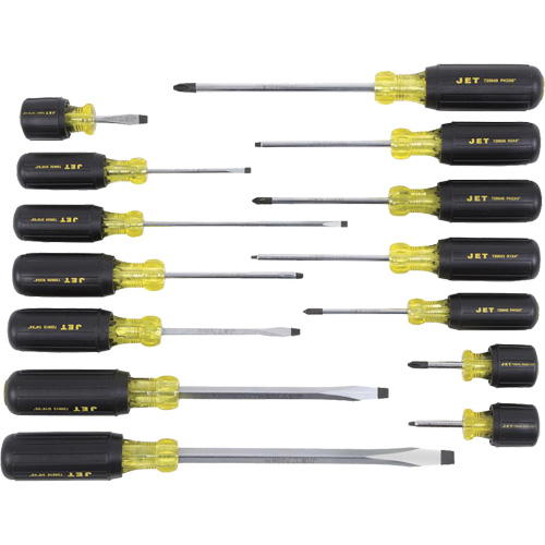 JKS-14S Cushion Grip Screwdriver Set, 14 Pcs. FMT Sales Ltd