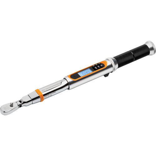 Cl&eacute; dynamom&eacute;trique &agrave; t&ecirc;te flexible 120XP avec angle, &eacute;lectronique, Entraînement 1/4" carr&eacute;, 24 - 240 lb-po FMT Sales Ltd