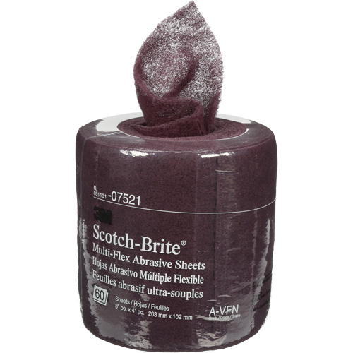 Rouleaux de feuilles Scotch-Brite, Tr&egrave;s fin, 8" la x 6-2/3 vg lo FMT Sales Ltd