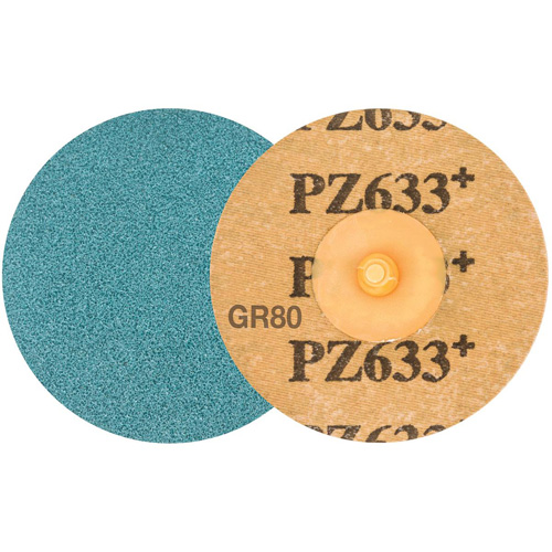 Disque de ponçage TWIST TOPCUT, 3" dia., Grain 80, Zirconium FMT Sales Ltd