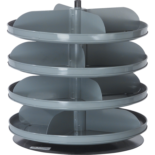 Rotabin&reg; Storage Units, 60 lbs. Capacity per Level, 4 Level, 18-1/2" H x 17" Dia. FMT Sales Ltd