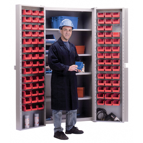 Deep-Door Combination Cabinet, 38" W x 24" D x 72" H, 4 Shelves FMT Sales Ltd