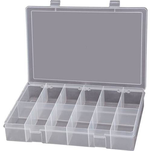Compact Polypropylene Compartment Cases, 13-1/8" W x 9" D x 2-5/16" H, 12 Compartments FMT Sales Ltd