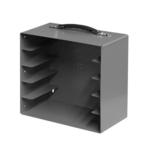 Compartment Box Cabinets, Steel, 5 Slots, 11-1/4" W x 6-3/4" D x 10-3/4" H, Grey FMT Sales Ltd