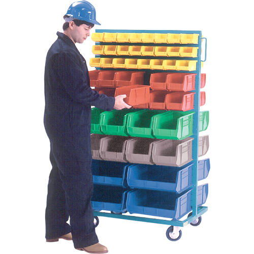 Supports mobiles pour contenants - &agrave; deux c&ocirc;t&eacute;s, 0 bacs, 36" la x 24" p x 67-1/2" h FMT Sales Ltd