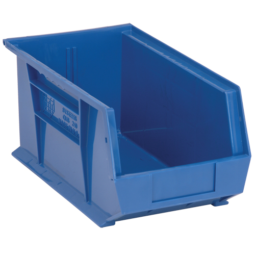 Bacs ultra empilable & suspendable, 8-1/4" la, 7" h x 14-3/4" p, Bleu FMT Sales Ltd