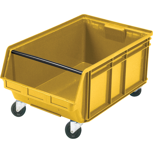 Mobile Giant Stacking Bin, 11-7/8" H x 18-3/8" W x 29" D, 150 lbs. Capacity, Yellow FMT Sales Ltd