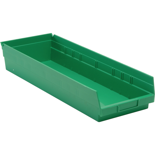 Bacs pour tablette, 8-3/8" la x 4" H x 23-5/8" p, Vert, Capacit&eacute; 50 lb FMT Sales Ltd