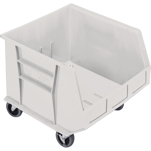 Mobile Bin, 14" H x 16-1/2" W x 18" D, 75 lbs. Capacity, Ivory FMT Sales Ltd