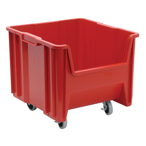 Mobile Giant Stack Container, 12-1/2" H x 16-1/2" W x 17-1/2" D, 250 lbs. Capacity, Red FMT Sales Ltd