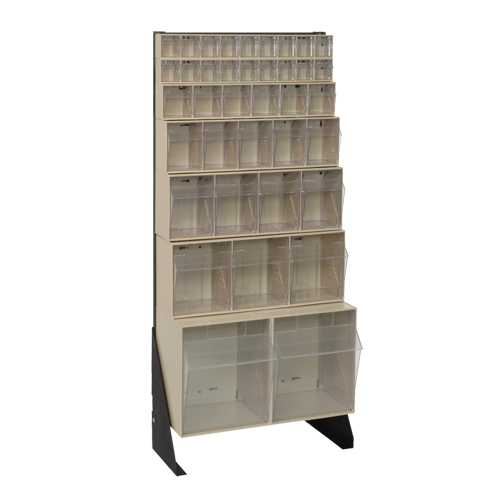 Support pour bacs basculants, 23-5/8" la x 8" p x 52" h, 38 tiroirs FMT Sales Ltd
