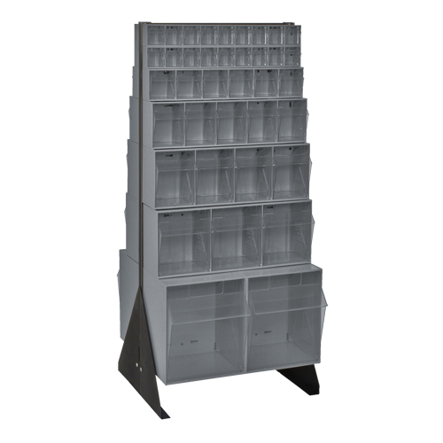 Support pour bacs basculants, 23-5/8" la x 16" p x 52" h, 76 tiroirs FMT Sales Ltd