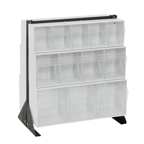 Support pour bacs basculants, 23-5/8" la x 16" p x 28" h, 24 tiroirs FMT Sales Ltd