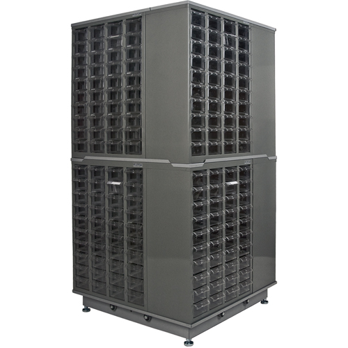 Casiers pour pi&egrave;ces KPC-600, Acier galvanis&eacute;, 40 tiroirs, 18-3/10" x 8-7/10" x 25-3/10", Gris FMT Sales Ltd
