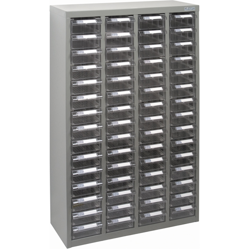 KPC-700 Parts Cabinet, Galvanized Steel, 60 Drawers, 23-1/10" x 8-7/10" x 36-9/10", Grey FMT Sales Ltd