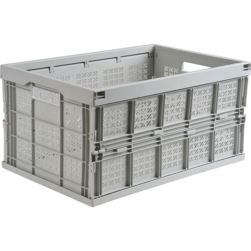 Collapsible Container, 21" L x 14" W x 10.5" H, Grey FMT Sales Ltd