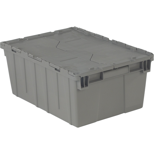 Flipak&reg; Polyethylene Plastic (PE) Distribution Containers, 21.9" x 15.2" x 9.3", Grey FMT Sales Ltd