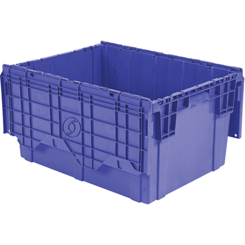 Contenants de distribution Flipak en plastique poly&eacute;thyl&egrave;ne (PE), 27,9" x 20,9" x 15,2", Bleu FMT Sales Ltd