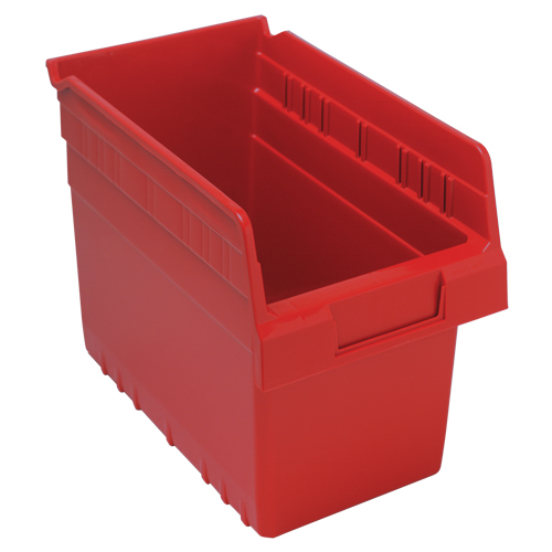 Bacs pour &eacute;tag&egrave;re Store-Max, 6-5/8" la x 8" H x 11-5/8" p, Rouge, Capacit&eacute; 44 lb FMT Sales Ltd