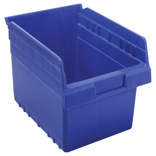 Bacs pour &eacute;tag&egrave;re Store-Max, 8-3/8" la x 8" H x 11-5/8" p, Bleu, Capacit&eacute; 44 lb FMT Sales Ltd