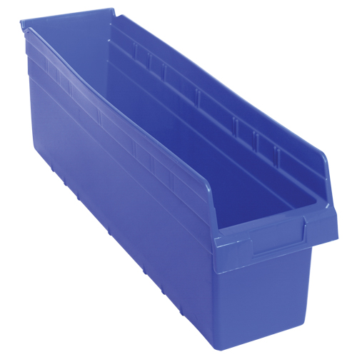 Bacs pour &eacute;tag&egrave;re Store-Max, 6-5/8" la x 8" H x 23-5/8" p, Bleu, Capacit&eacute; 68 lb FMT Sales Ltd
