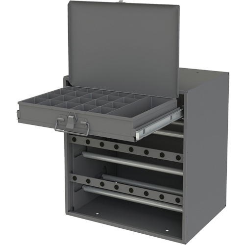 Armoire d'entreposage pour fil et borne, Acier, 1 tiroirs, 15-9/16" x 11-7/8" x 16-3/8", Gris FMT Sales Ltd