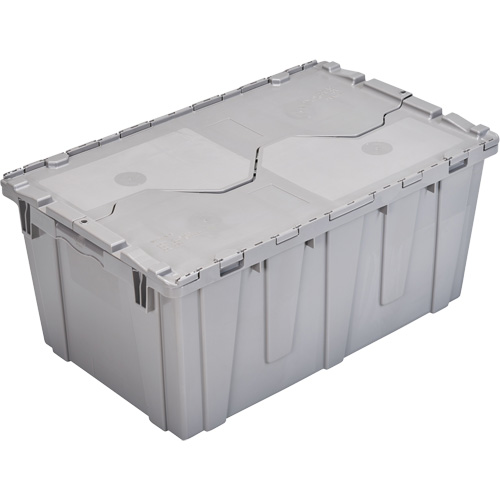 FP243C FliPak Nestable Tote, 26.9" x 16.9" x 12.1", Grey FMT Sales Ltd