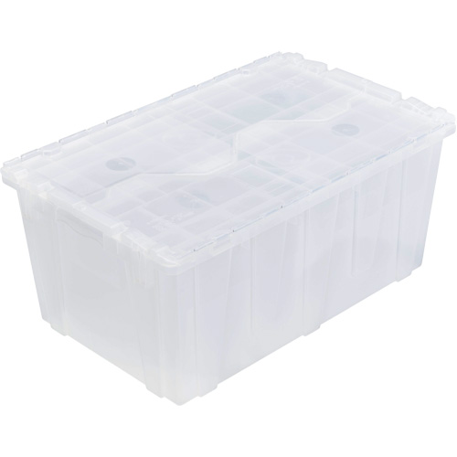 FP243C FliPak Nestable Tote, 26.9" x 16.9" x 12.1", Clear FMT Sales Ltd