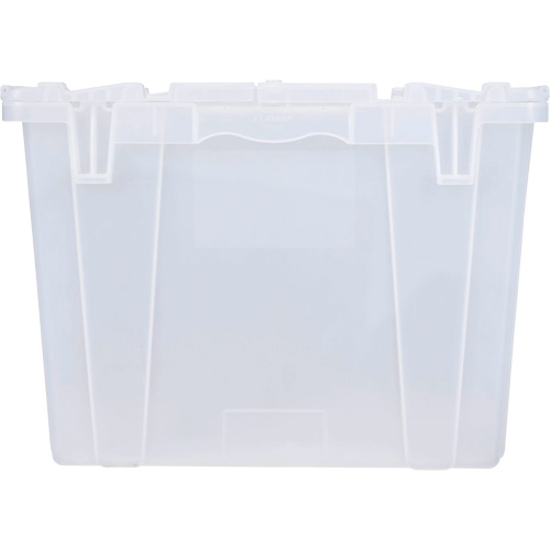 FP243C FliPak Nestable Tote, 26.9" x 16.9" x 12.1", Clear FMT Sales Ltd