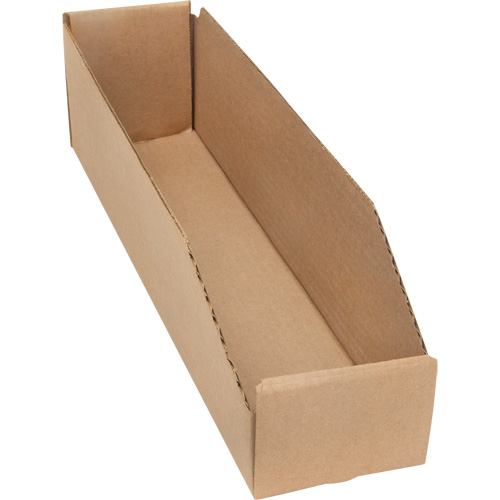 Boîtes profondes en carton ondul&eacute;, 3-3/4" la x 17-1/4" p x 4-1/2" h, Beige FMT Sales Ltd
