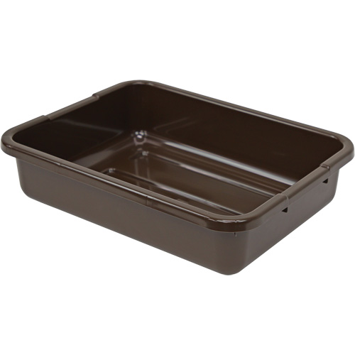 All-Purpose Ribbed-Bottom Storage Tub, 5" H x 15" D x 21" L, Plastic, Brown FMT Sales Ltd