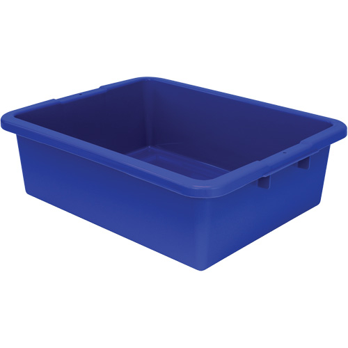 All-Purpose Ribbed-Bottom Storage Tub, 7" H x 17" D x 22" L, Plastic, Blue FMT Sales Ltd