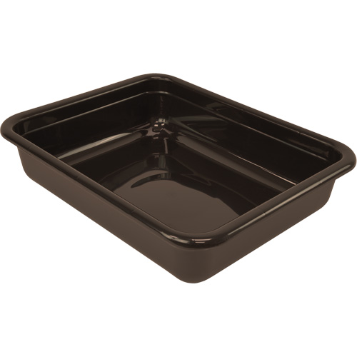 Bac d'entreposage tout usage &agrave; fond plat, 5" ha x 15" p x 20" lo, Plastique, Brun FMT Sales Ltd