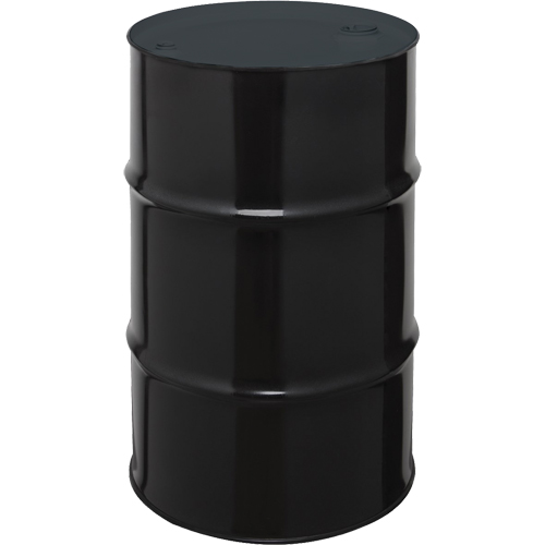 Barils en acier, 55 gal. US (45 gal. imp.), Non doubl&eacute;, Noir, Dessus ferm&eacute;, 1A1/X1.8/300, Calibre 20 FMT Sales Ltd