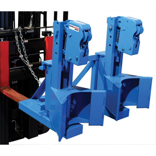 Manipulateur de barils MORSPEED 1500 pour chariot &eacute;l&eacute;vateur, Pour 55 gal. US (45 gal. imp.) FMT Sales Ltd